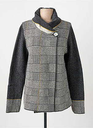 Gilet manches longues stretch gris GUY DUBOUIS femme