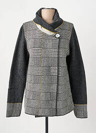 Gilet manches longues stretch gris GUY DUBOUIS femme
