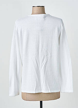 Gilet manches longues manches longues blanc I.ODENA femme