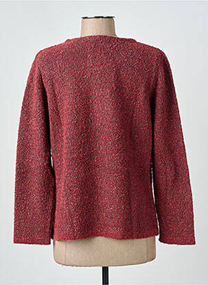 Gilet manches longues col rond rouge I.ODENA femme