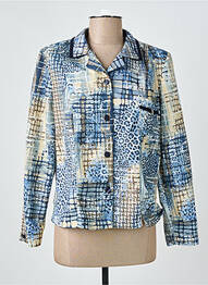 Veste casual coupe droite bleu GUY DUBOUIS femme