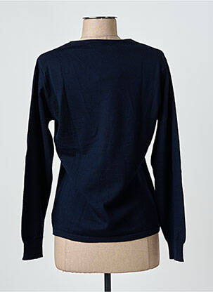 Gilet manches longues coupe cintrée bleu I.ODENA femme
