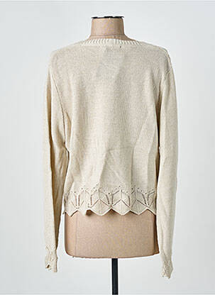 Gilet manches longues coupe cintrée beige I.ODENA femme