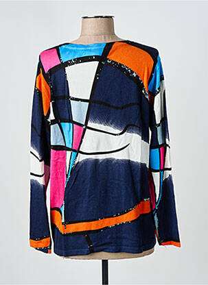 Pull coupe droite manches longues bleu GREGORY PAT femme