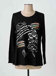 T-shirt manches longues manches longues noir GREGORY PAT femme