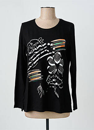 T-shirt manches longues manches longues noir GREGORY PAT femme