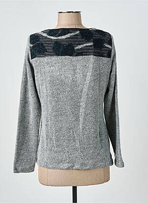 Pull coupe droite manches longues gris MERI & ESCA femme