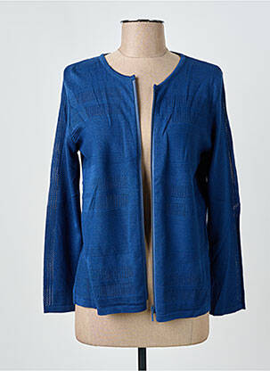 Gilet manches longues bleu I.ODENA femme