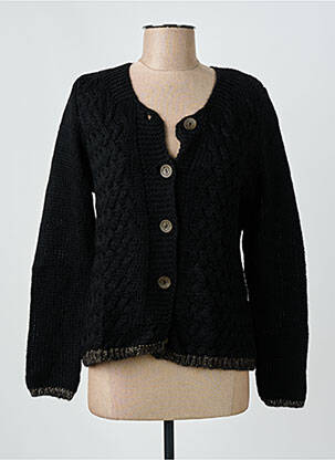 Gilet manches longues noir GRIFFON femme