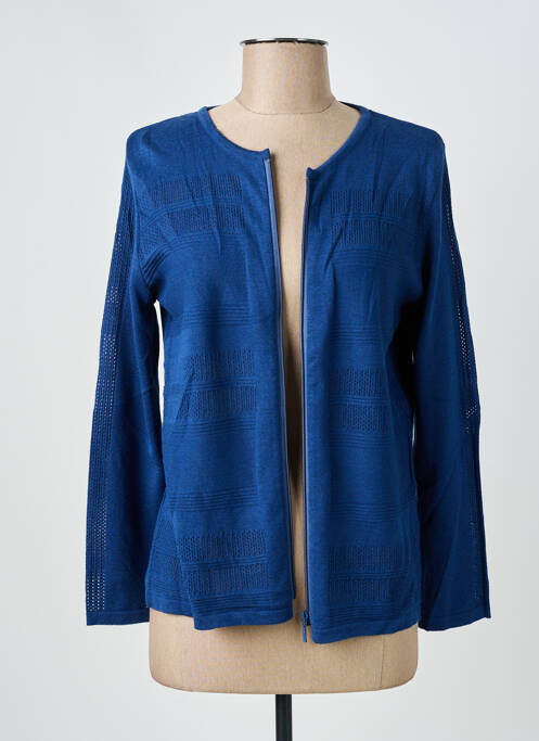 Gilet manches longues manches longues bleu I.ODENA femme