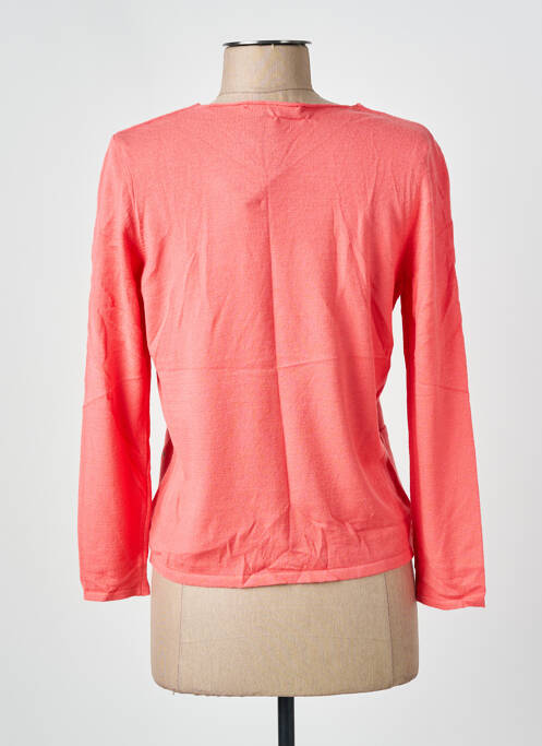 Gilet manches longues coupe cintrée orange I.ODENA femme