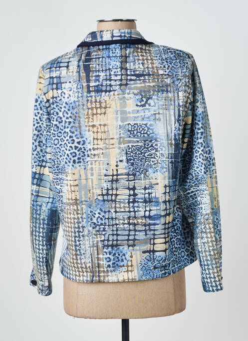 Veste casual coupe droite bleu GUY DUBOUIS femme