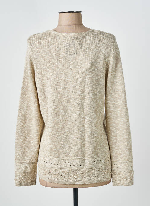 Gilet manches longues beige GRIFFON femme