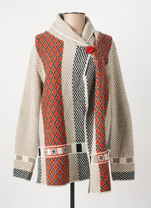 Gilet manches longues beige GUY DUBOUIS femme