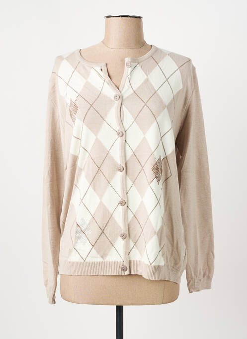 Gilet manches longues beige I.ODENA femme