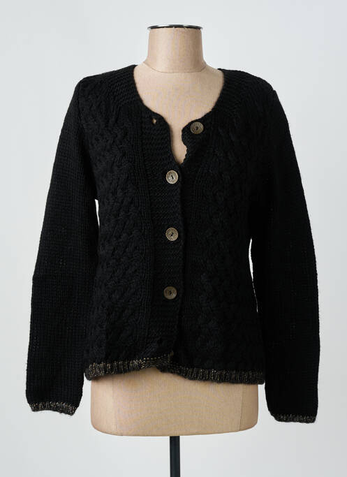 Gilet manches longues noir GRIFFON femme