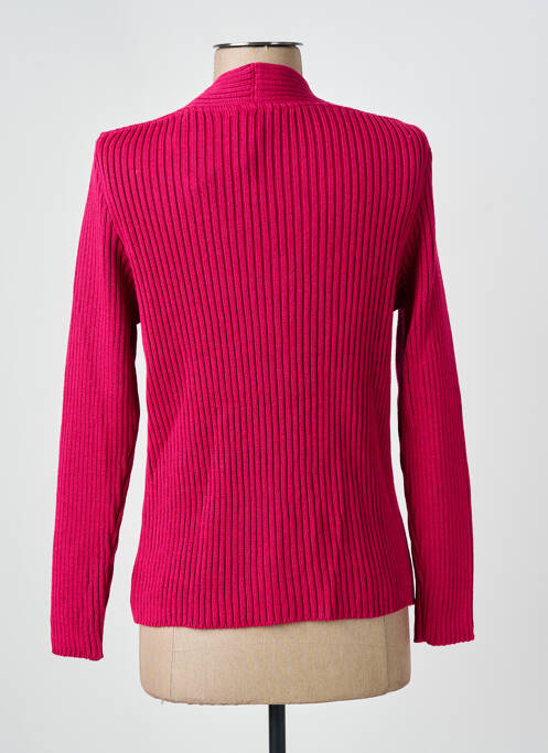 Gilet manches longues rose I.ODENA femme