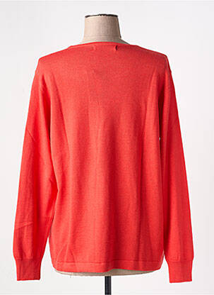 Pull coupe droite manches longues orange QUATRE VINGT JOURS femme