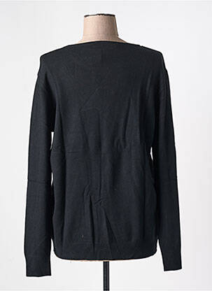 Pull coupe droite manches longues noir QUATRE VINGT JOURS femme