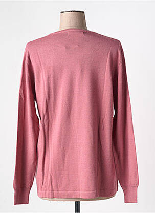 Pull coupe droite manches longues rose QUATRE VINGT JOURS femme