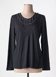 Top coupe cintrée manches longues gris MERI & ESCA femme