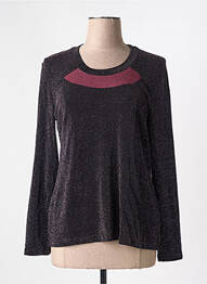 Top imprimé fantaisie manches longues violet MERI & ESCA femme