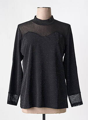 Top coupe fluide manches longues noir MERI & ESCA femme