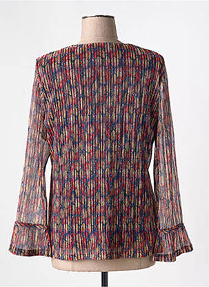 Blouse imprimé fantaisie manches longues rouge GREGORY PAT femme