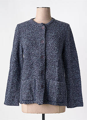 Gilet manches longues col rond gris I.ODENA femme