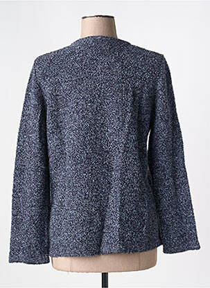 Gilet manches longues col rond gris I.ODENA femme