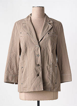 Blazer fermeture boutonnée sur le devant beige GUY DUBOUIS femme