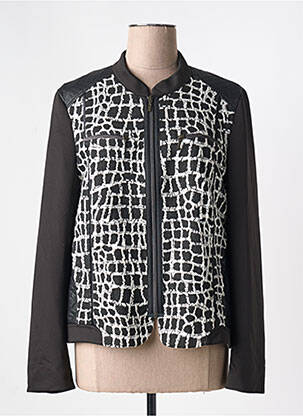 Veste casual coupe droite noir GUY DUBOUIS femme
