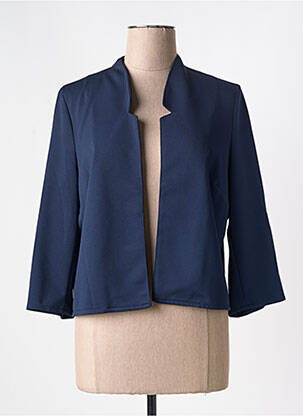 Veste chic manches 3/4 bleu GUY DUBOUIS femme