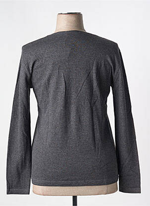 Top imprimé fantaisie manches longues gris GRIFFON femme