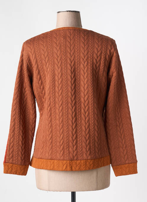 Sweat-shirt manches longues manches longues marron MERI & ESCA femme