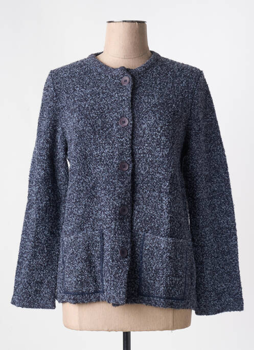 Gilet manches longues fermeture boutonnée sur le devant gris I.ODENA femme