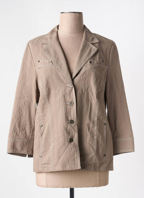 Blazer fermeture boutonnée sur le devant beige GUY DUBOUIS femme