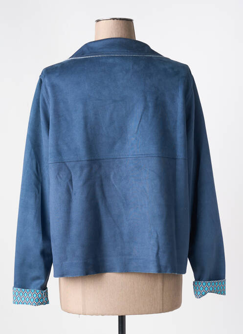 Veste casual coupe droite bleu REVER MILE femme