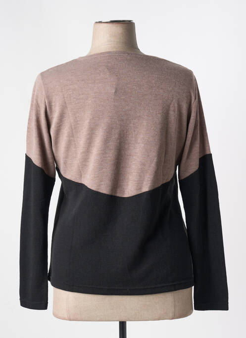 Pull col rond manches longues beige GRIFFON femme
