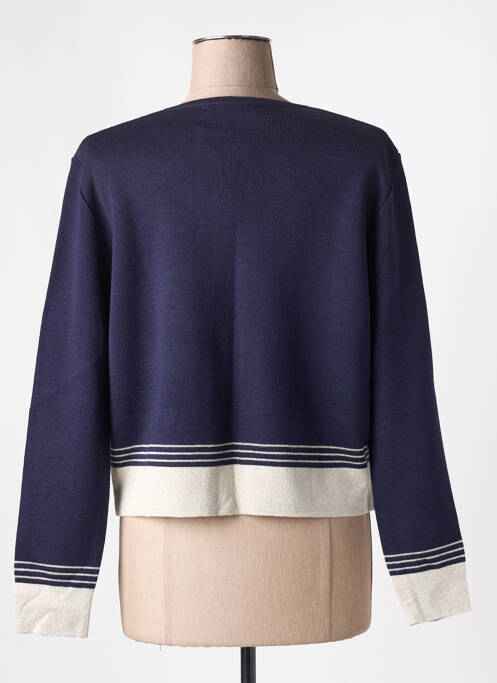 Gilet manches longues bleu I.ODENA femme