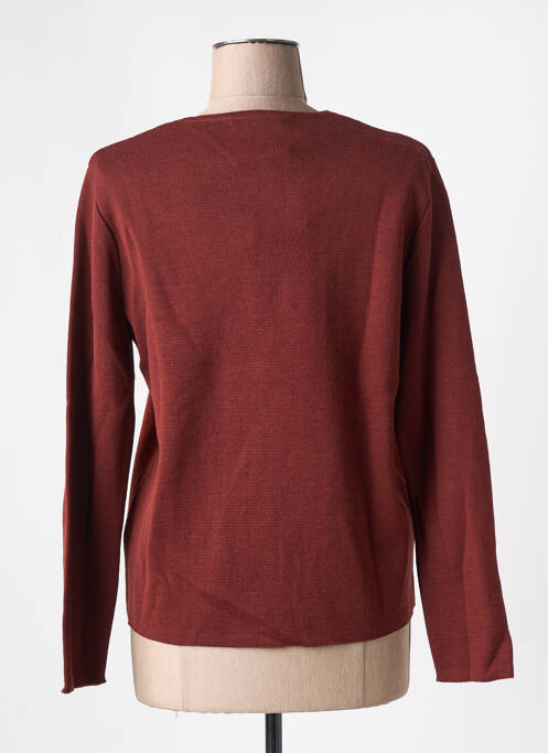 Gilet manches longues marron I.ODENA femme