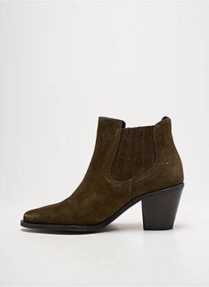 Bottines/boots bout pointu talon de 4 à 6cm vert MURATTI femme