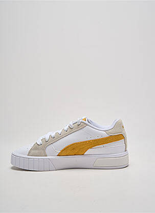 Baskets bout rond talon plat jusqu'à 3cm blanc PUMA femme
