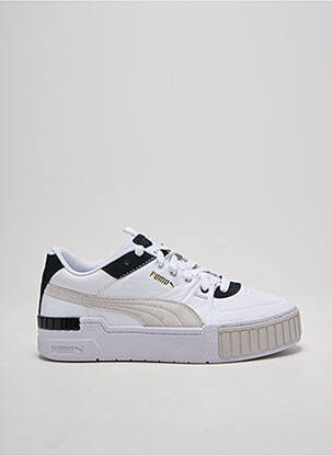 Baskets bout rond talon plat jusqu'à 3cm blanc PUMA femme