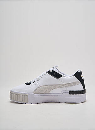 Baskets bout rond talon plat jusqu'à 3cm blanc PUMA femme