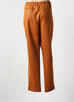 Jegging tissage suedine taille normale orange GUY DUBOUIS femme