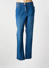 Jeans coupe droite stretch taille normale bleu JULIE GUERLANDE femme