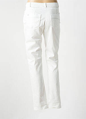 Jeans coupe slim stretch taille normale blanc CHRISTINE LAURE femme