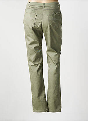 Jeans coupe slim stretch taille normale vert CHRISTINE LAURE femme