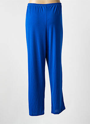 Pantalon droit stretch taille haute bleu TELMAIL femme